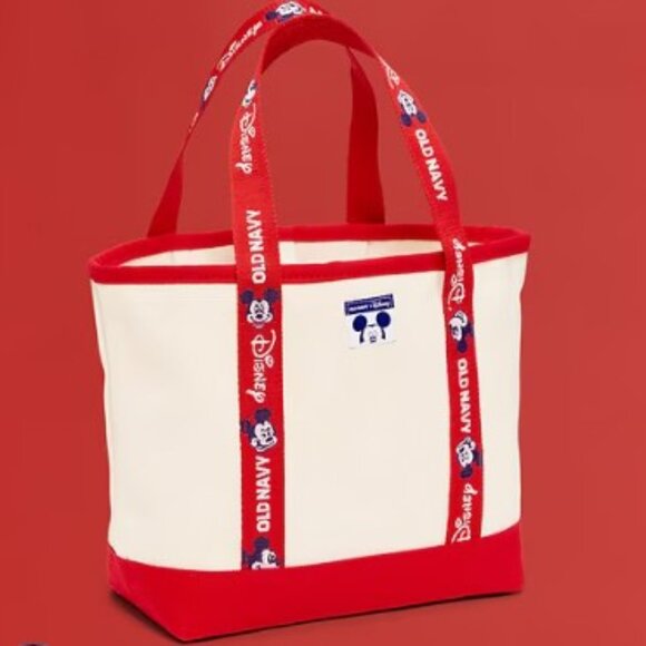 Old Navy x Disney Mini Tote Bag Mickey Mouse Canvas - Picture 1 of 7